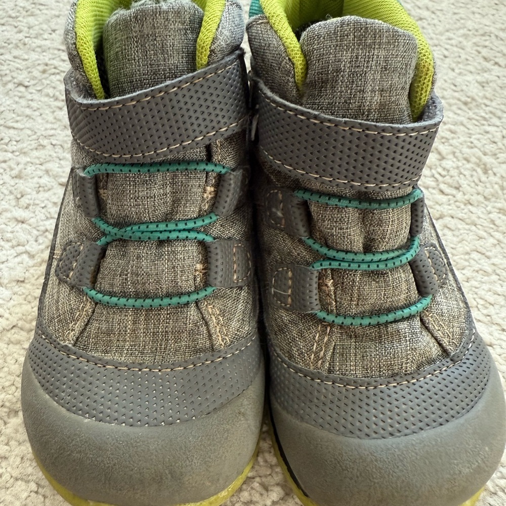 See Kai Run Gray and Teal Toddlers' Booties